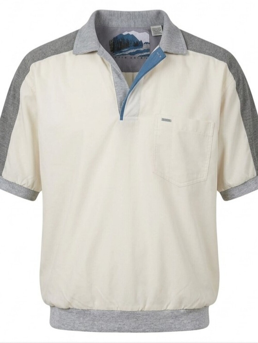 Vintage Pierre Cardin Colorblock Polo Shirt Mens Medium Banded Waist Retro 90s